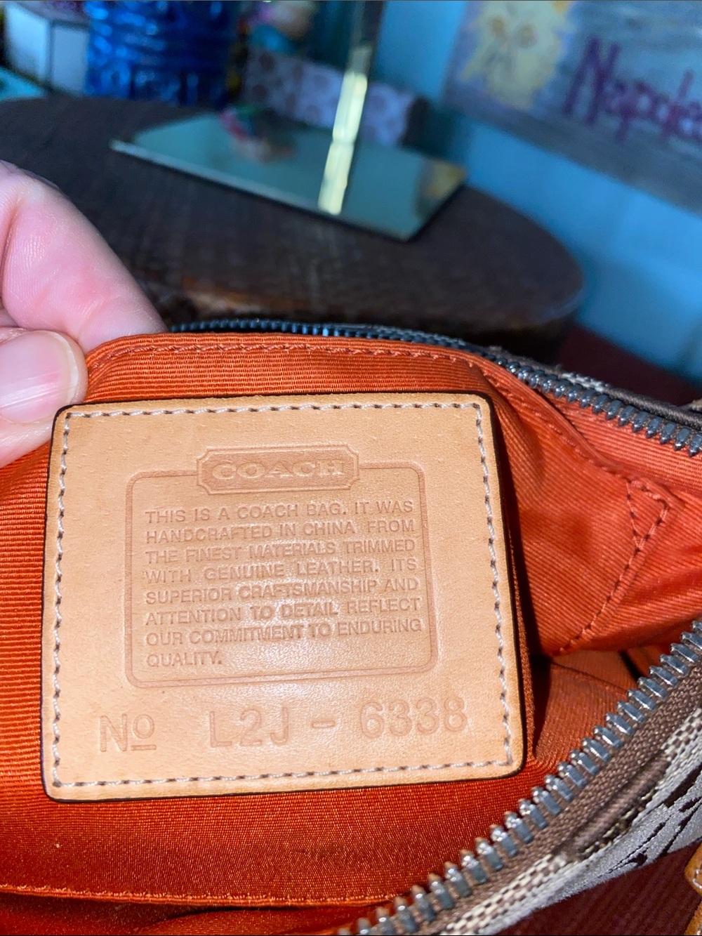 Coach Signature Slim Demi Zip Shoulder Bag - Vintage 2002 - Picture 12 of 15